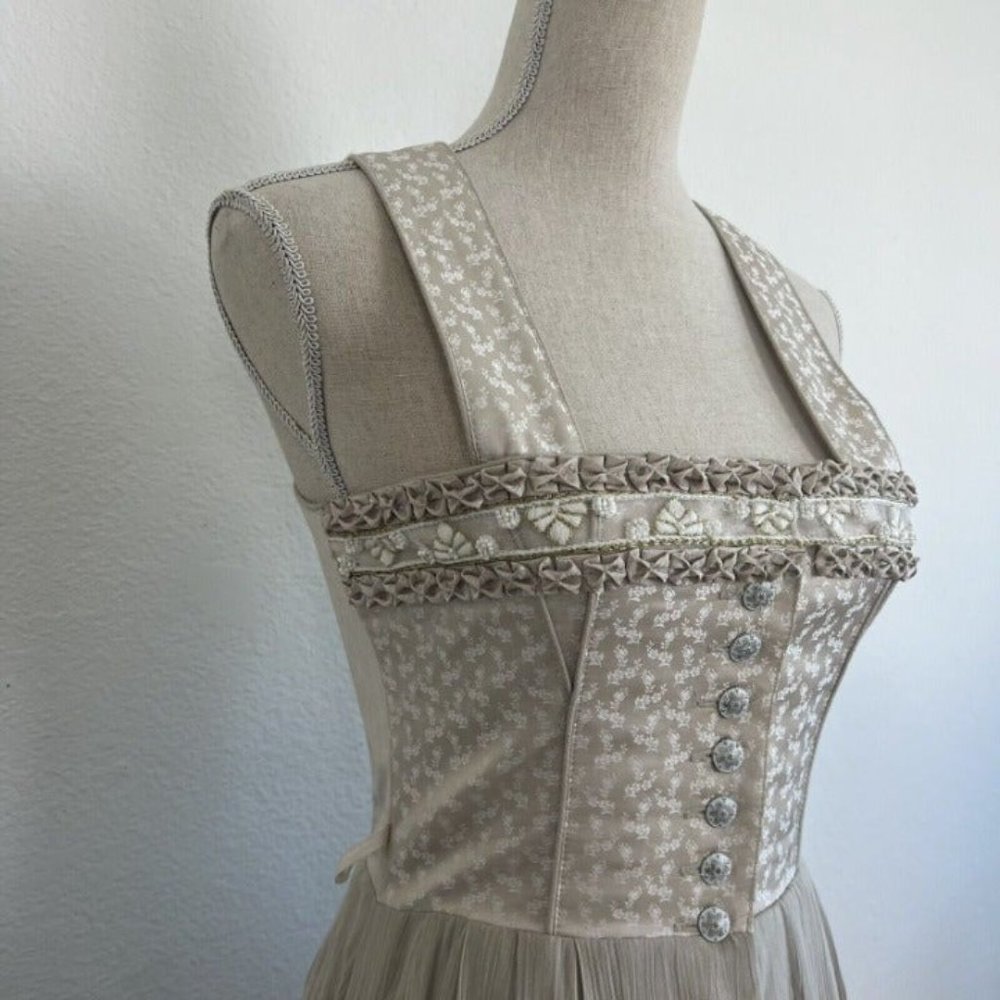 Lisas Landhouse Vintage Trachten Dirndl German Folk Maxi Dress size EU 34 (6) - Picture 2 of 12